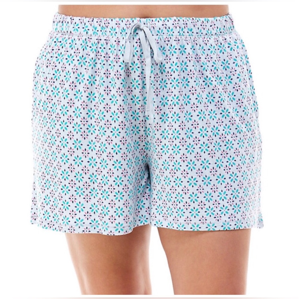 Croft & Barrow Gray Geometric Print Sleep Shorts, Size XXL, NWT